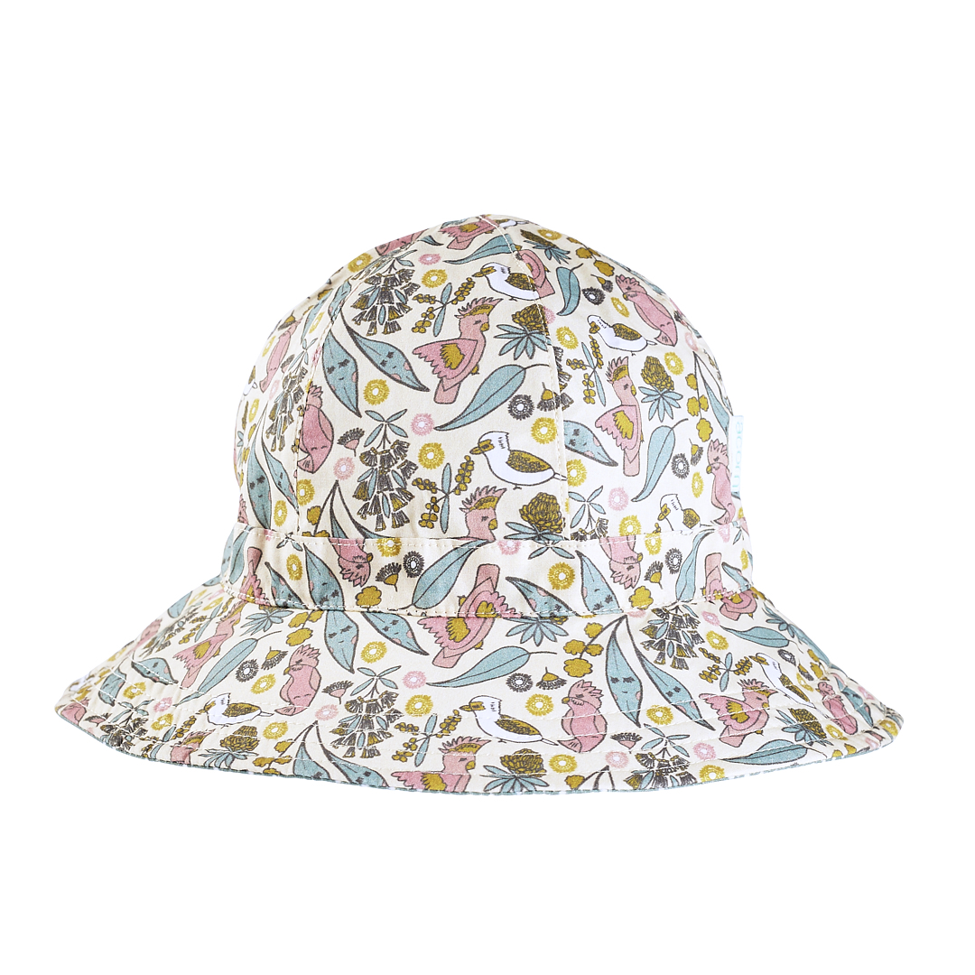 Acorn 'Australiana Floral' Reversible Hat - The Bathers Company